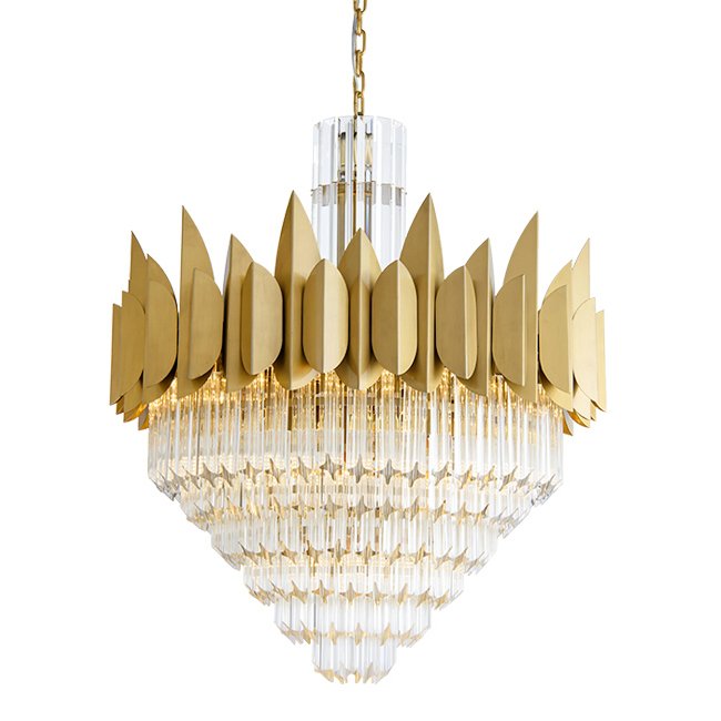 Подвесной светильник KEBO KING CHANDELIER six cascades Латунь Прозрачное Стекло Подвесной светильник KEBO KING CHANDELIER six cascades Латунь Прозрачное Стекло в Челябинске | Loft Concept
