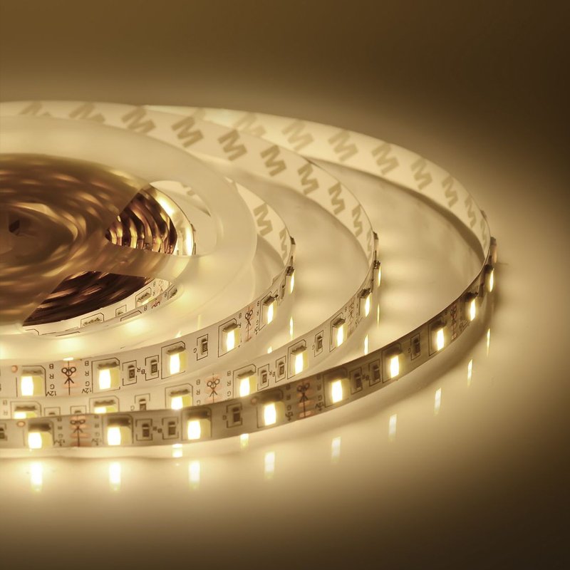 Светодиодная лента 14,4W/m 60LED/m 5050SMD холодный белый/теплый белый 5M Белый в Челябинске | Loft Concept 