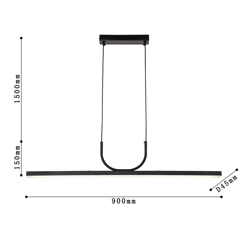 Минималистичная черная люстра Trumpet tube Минималистичная черная люстра Trumpet tube в Челябинске