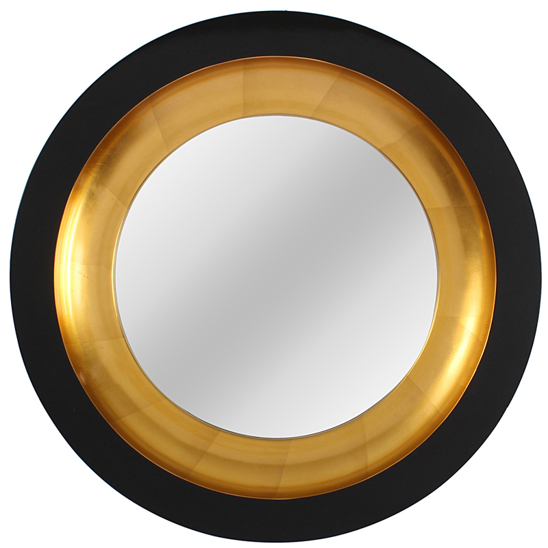 Зеркало Black and Gold Circle Mirror Зеркало Black and Gold Circle Mirror в Челябинске | Loft Concept