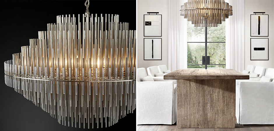 Люстра Restoration Hardware Emile Round Chandelier Chrome Люстра Restoration Hardware Emile Round Chandelier Chrome - Loft-Concept в Челябинске