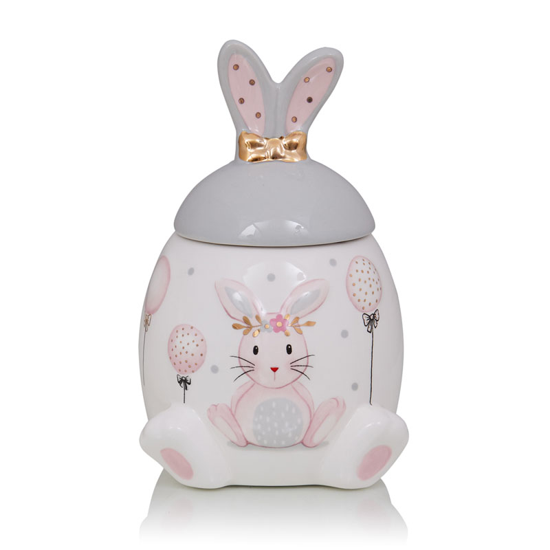 Ваза Kids Vase Bunny I Розовый пастельный Серый Ваза Kids Vase Bunny I Розовый пастельный Серый в Челябинске | Loft Concept