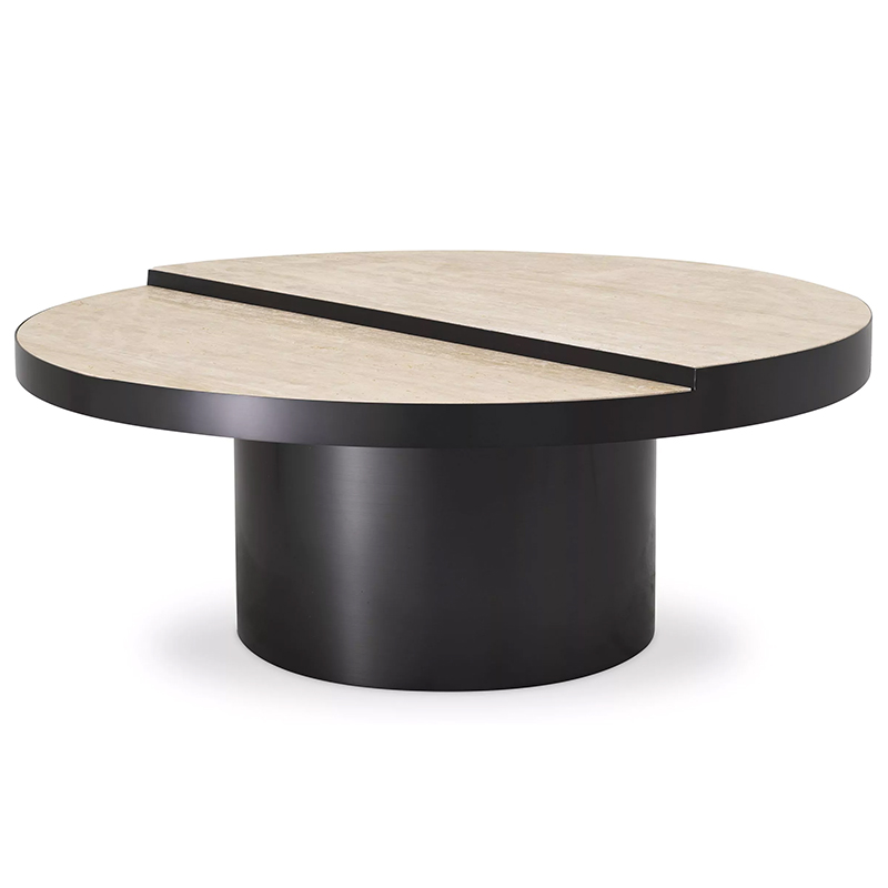 Кофейный стол Eichholtz Coffee Table Excelsior Песочный Черный Кофейный стол Eichholtz Coffee Table Excelsior Песочный Черный в Челябинске | Loft Concept