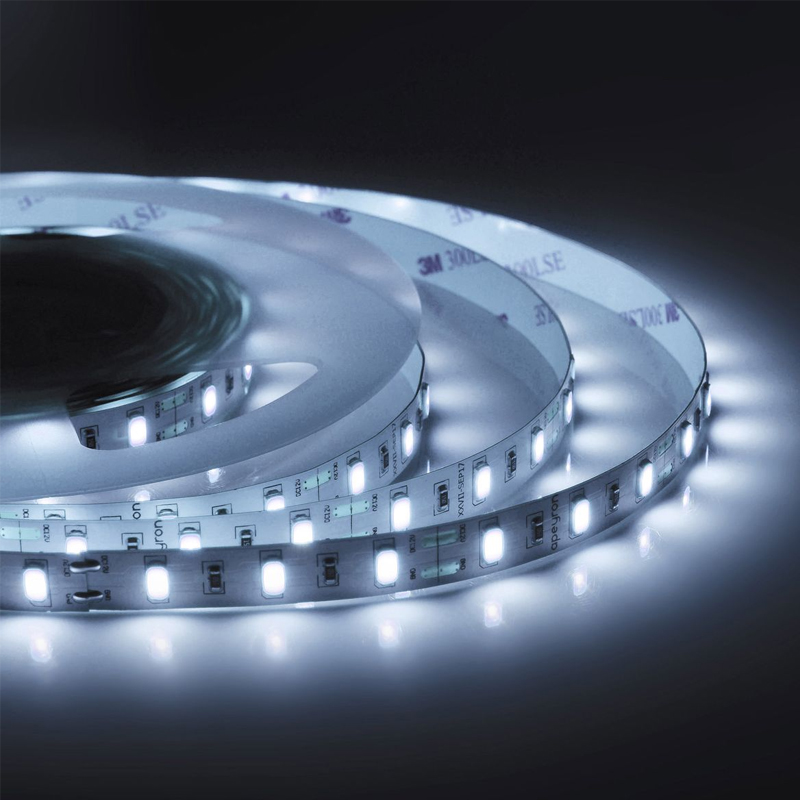Светодиодная лента 9,6W/m 60LED/m 5630SMD холодный белый 3M Белый Светодиодная лента 9,6W/m 60LED/m 5630SMD холодный белый 3M Белый в Челябинске | Loft Concept