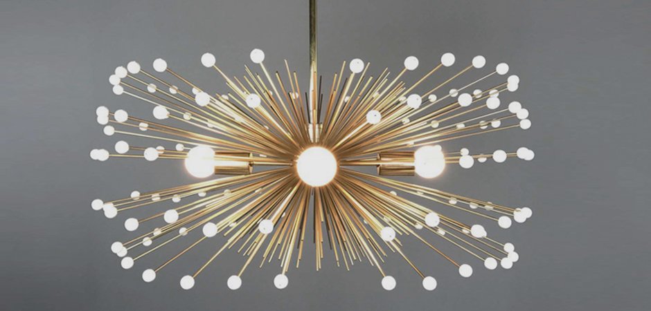 White Beaded Urchin Chandelier Sputnik White Beaded Urchin Chandelier Sputnik - Loft-Concept в Челябинске