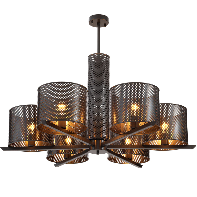 Люстра Eichholtz Chandelier Morrison Bronze Темная бронза Люстра Eichholtz Chandelier Morrison Bronze Темная бронза в Челябинске | Loft Concept