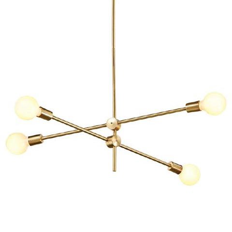 Люстра Cliff Pendant 4 плафона Золотой Люстра Cliff Pendant 4 плафона Золотой в Челябинске | Loft Concept