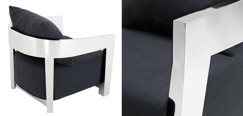 Кресло Eichholtz Chair Rubautelli Stainless steel Кресло Eichholtz Chair Rubautelli Stainless steel - Loft-Concept в Челябинске