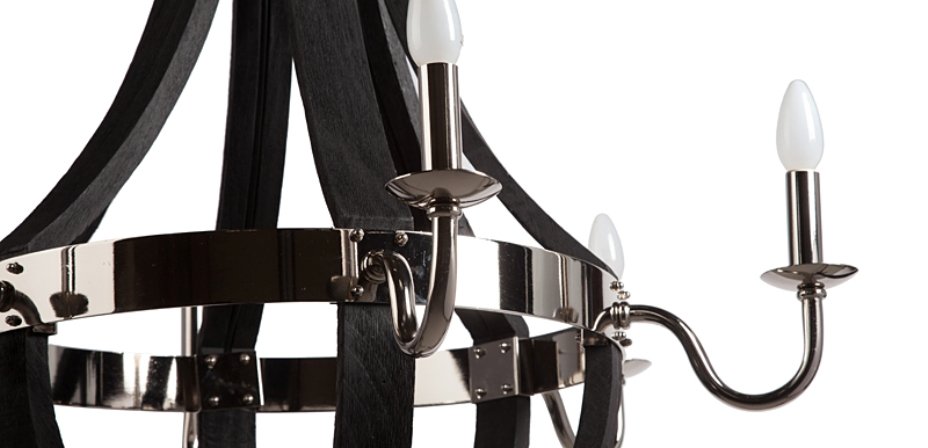 Люстра RH Wine Barrel chandelier Polished nickel Люстра RH Wine Barrel chandelier Polished nickel - Loft-Concept в Челябинске