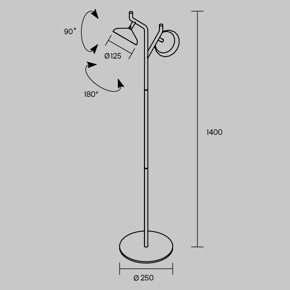 Напольный светильник Vita 3000К 18Вт в Челябинске