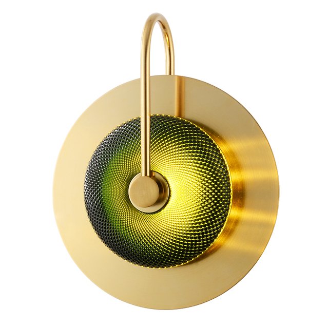 Бра Green Disk One Зеленый Латунь Бра Green Disk One Зеленый Латунь в Челябинске | Loft Concept