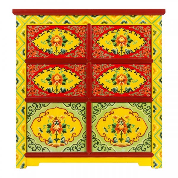 Комод в китайском стиле Chinese Multicolor Мульти Комод в китайском стиле Chinese Multicolor Мульти в Челябинске | Loft Concept