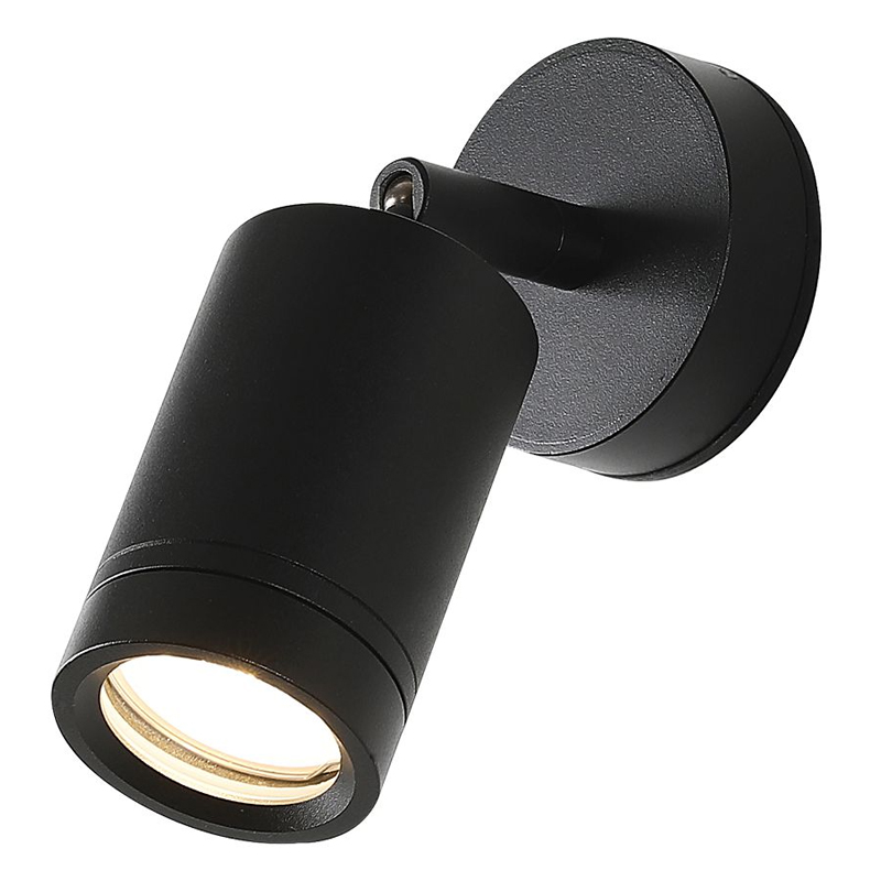 Уличное бра с поворотным спотом PLAIN LIGHT Черный Прозрачный Уличное бра с поворотным спотом PLAIN LIGHT Черный Прозрачный в Челябинске | Loft Concept