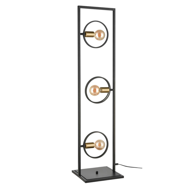 Торшер Loft Rings Light Черный Золотой Торшер Loft Rings Light Черный Золотой в Челябинске | Loft Concept