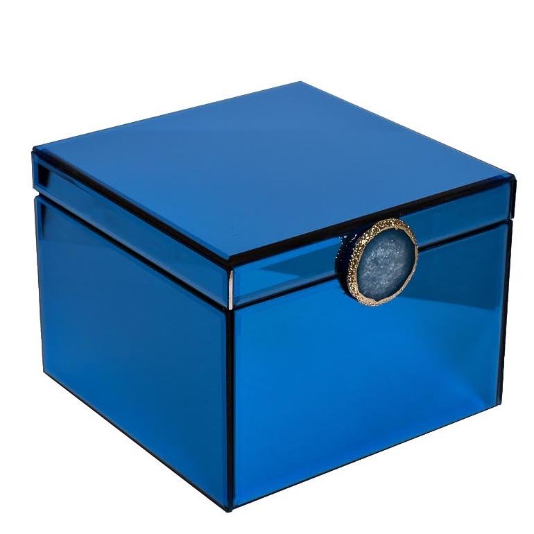 Шкатулка Blue Surprise Cube Синий Шкатулка Blue Surprise Cube Синий в Челябинске | Loft Concept