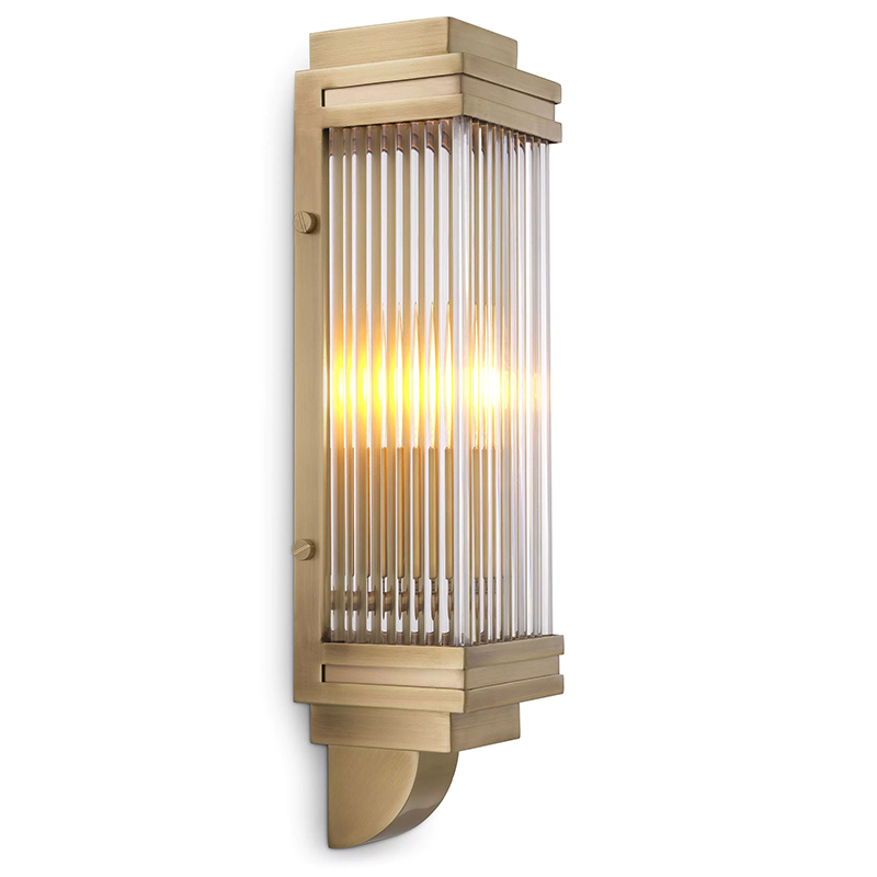 Бра Eichholtz Wall Lamp Bassett Латунь Прозрачное Стекло Бра Eichholtz Wall Lamp Bassett Латунь Прозрачное Стекло в Челябинске | Loft Concept