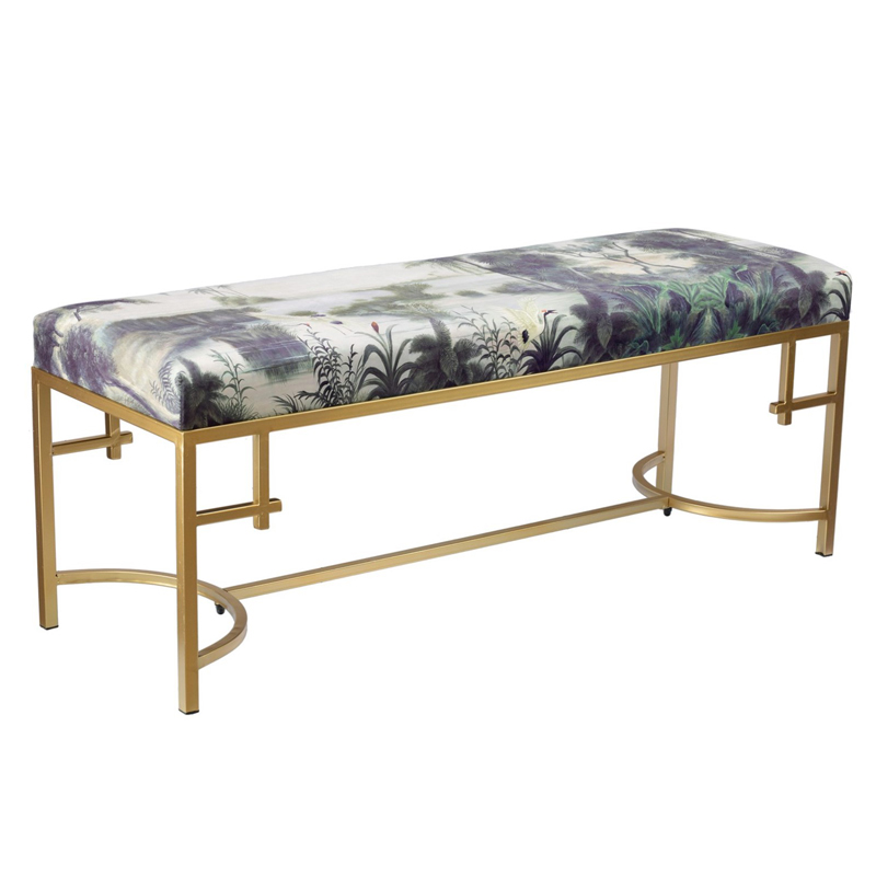 Банкетка Tropics Furniture Зеленый Зеленый шалфей Малахит (зеленый) Золотой Банкетка Tropics Furniture Зеленый Зеленый шалфей Малахит (зеленый) Золотой в Челябинске | Loft Concept