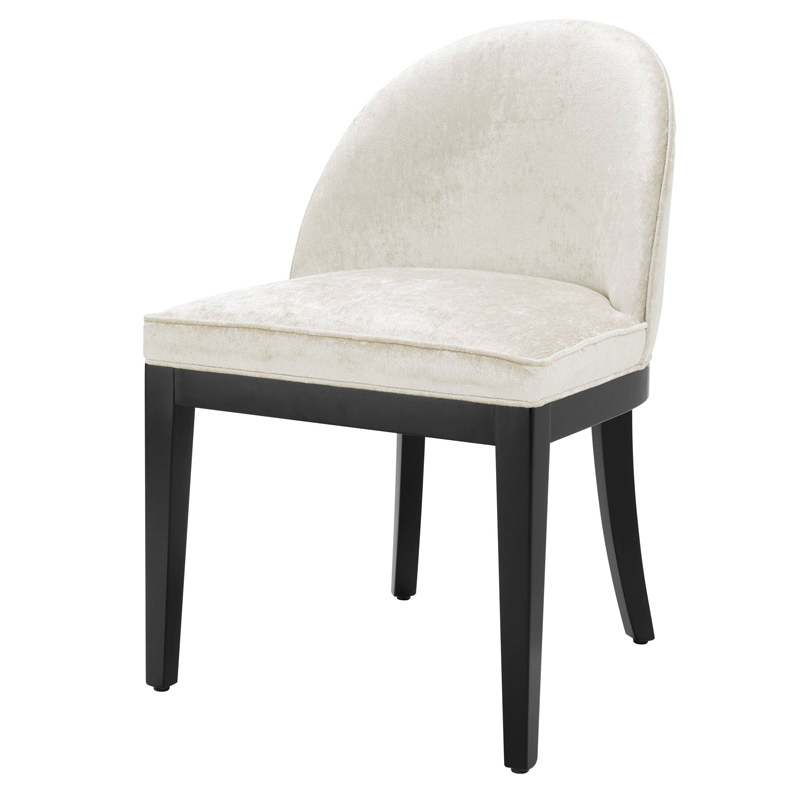 Стул Eichholtz Dining Chair Fallon Mirage off-white Белый Черный Стул Eichholtz Dining Chair Fallon Mirage off-white Белый Черный в Челябинске | Loft Concept