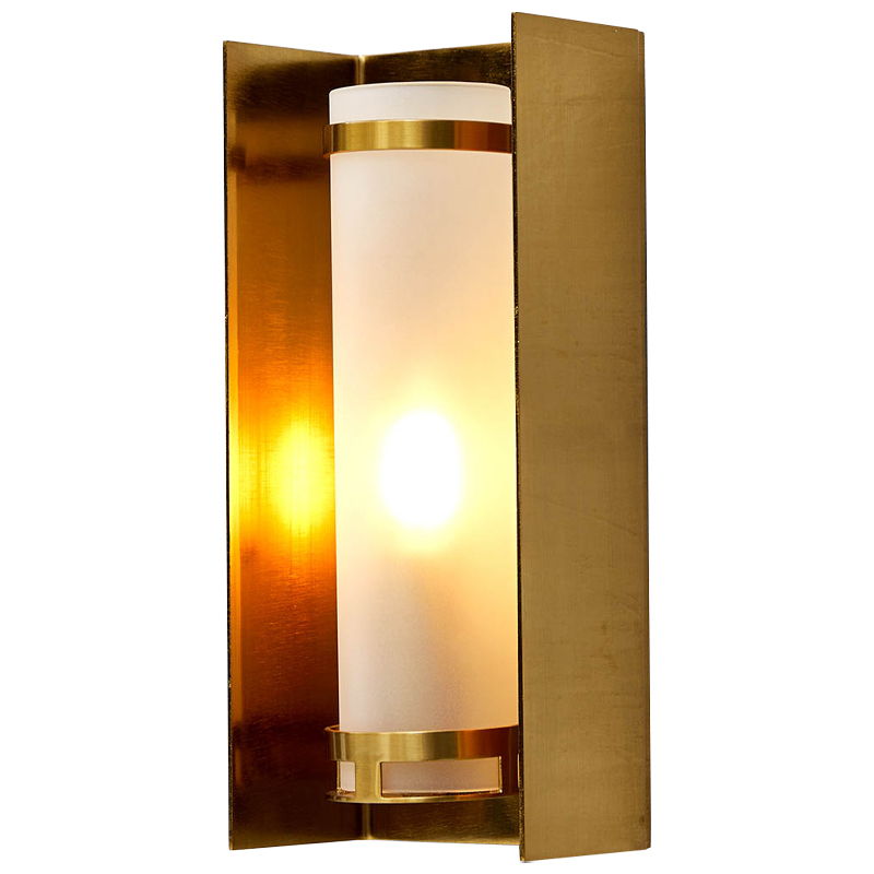 Бра Regin Wall Lamp Матовое Стекло Золотой Белое матовое стекло Бра Regin Wall Lamp Матовое Стекло Золотой Белое матовое стекло в Челябинске | Loft Concept