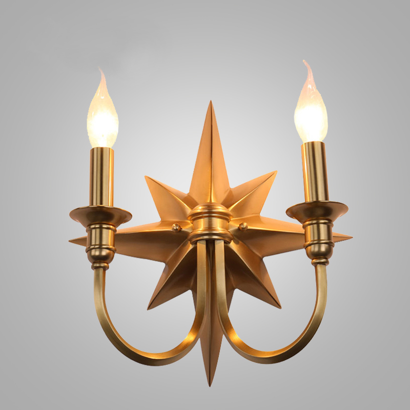 Бра Base Star Wall lamp Double Латунь Бра Base Star Wall lamp Double Латунь в Челябинске | Loft Concept