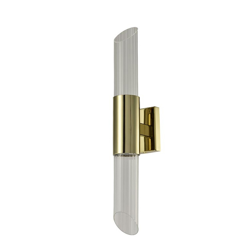Бра Glass Rod Light gold Глянцевое золото Прозрачное Стекло Бра Glass Rod Light gold Глянцевое золото Прозрачное Стекло в Челябинске | Loft Concept