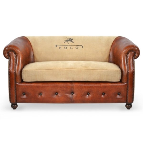 Диван POLO brown leather Диван POLO brown leather в Челябинске | Loft Concept