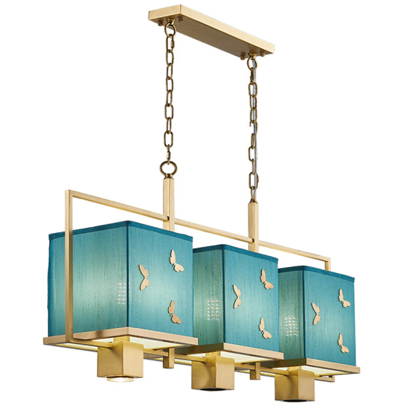 Люстра с бабочками Butterflies Blue Background Chandelier Латунь Бирюзовый Люстра с бабочками Butterflies Blue Background Chandelier Латунь Бирюзовый в Челябинске | Loft Concept