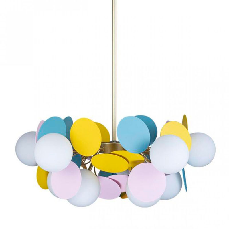 Люстра MATISSE Chandelier multicolor 10 ламп Мульти Золотой Люстра MATISSE Chandelier multicolor 10 ламп Мульти Золотой в Челябинске | Loft Concept
