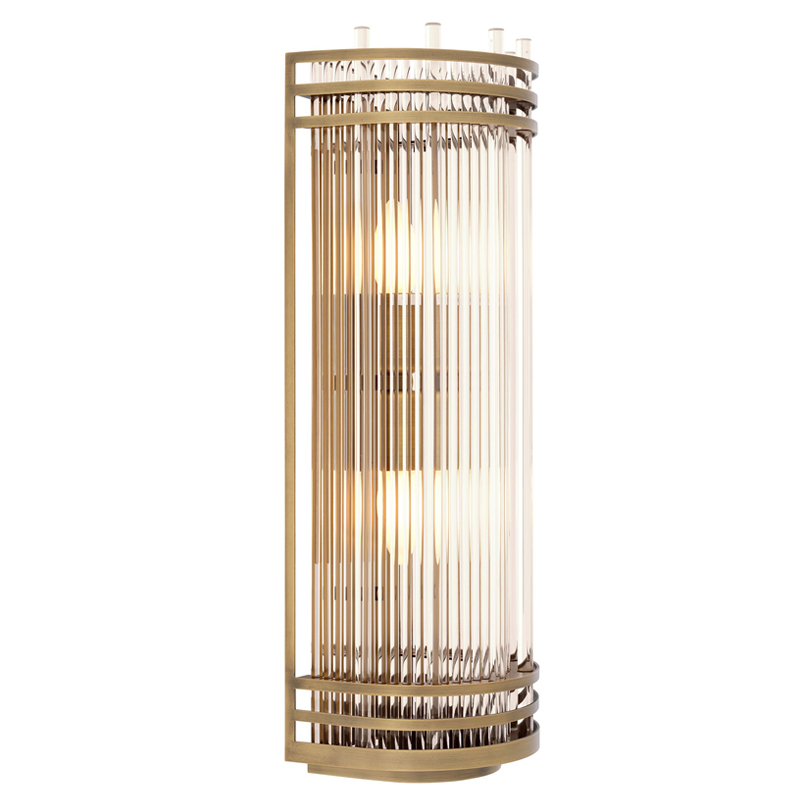 Бра Eichholtz Wall Lamp Gulf L Brass Латунь Античная полированная Прозрачный Бра Eichholtz Wall Lamp Gulf L Brass Латунь Античная полированная Прозрачный в Челябинске | Loft Concept