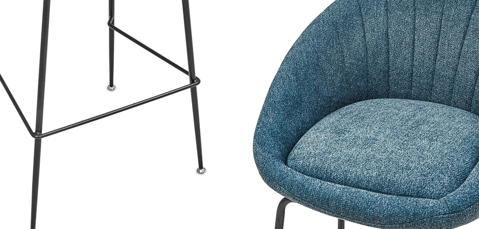 Барный стул Alberto Bar Stool Blue Барный стул Alberto Bar Stool Blue - Loft-Concept в Челябинске
