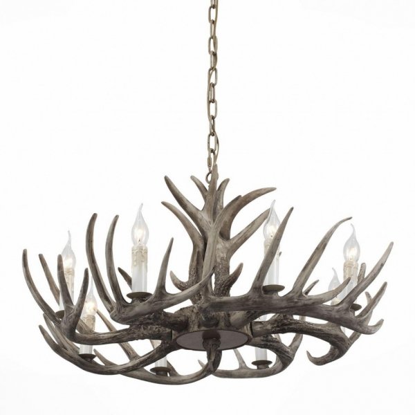 Люстра Hornland Chandelier 8 Grey Серый Люстра Hornland Chandelier 8 Grey Серый в Челябинске | Loft Concept