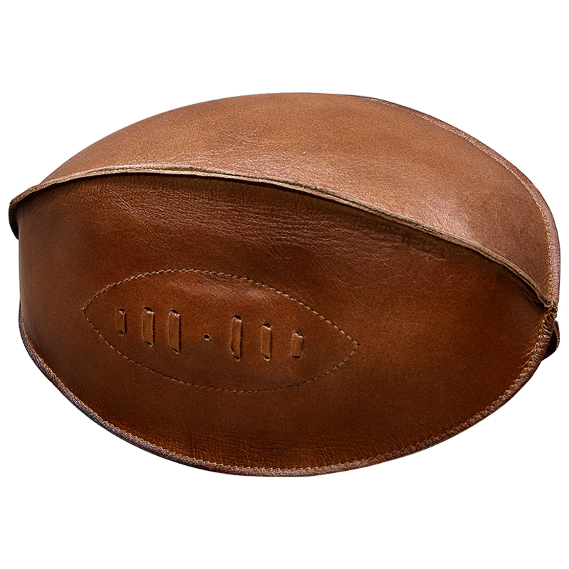 Аксессуар мяч для регби Leather Rugby Ball Коричневый Аксессуар мяч для регби Leather Rugby Ball Коричневый в Челябинске | Loft Concept