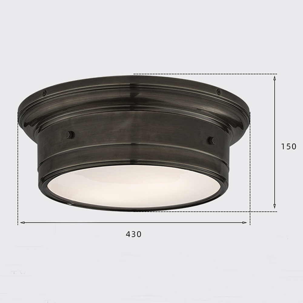Потолочный светильник круглый черного цвета Modern Simple Ceiling Light Потолочный светильник круглый черного цвета Modern Simple Ceiling Light в Челябинске