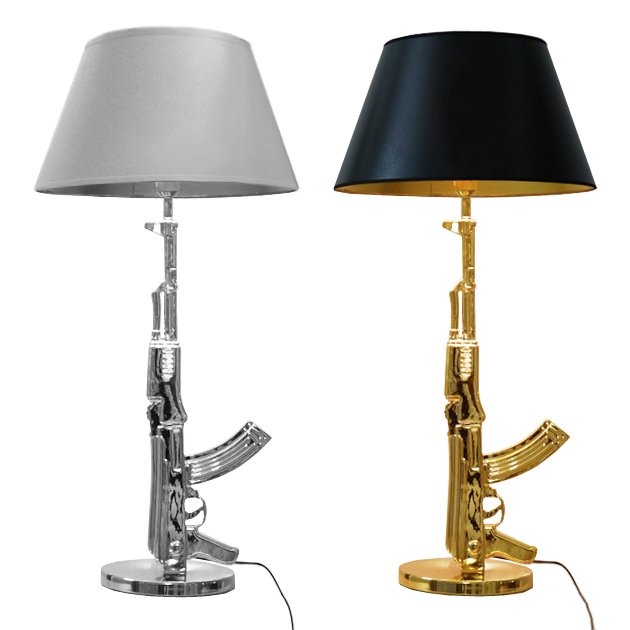 Настольная лампа ружье Flos Guns Table Lamp Серебряный Золотой Настольная лампа ружье Flos Guns Table Lamp Серебряный Золотой в Челябинске | Loft Concept