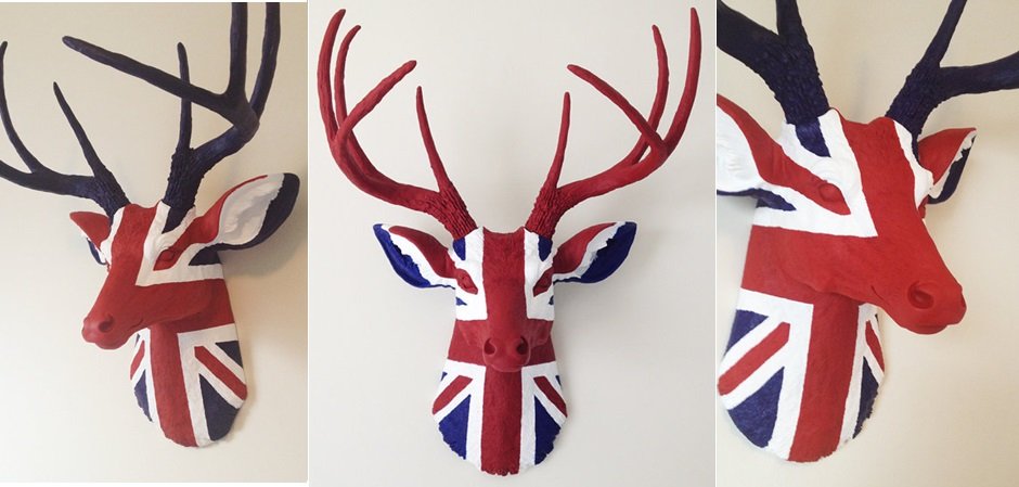 Голова оленя - Union jack Голова оленя - Union jack - Loft-Concept в Челябинске
