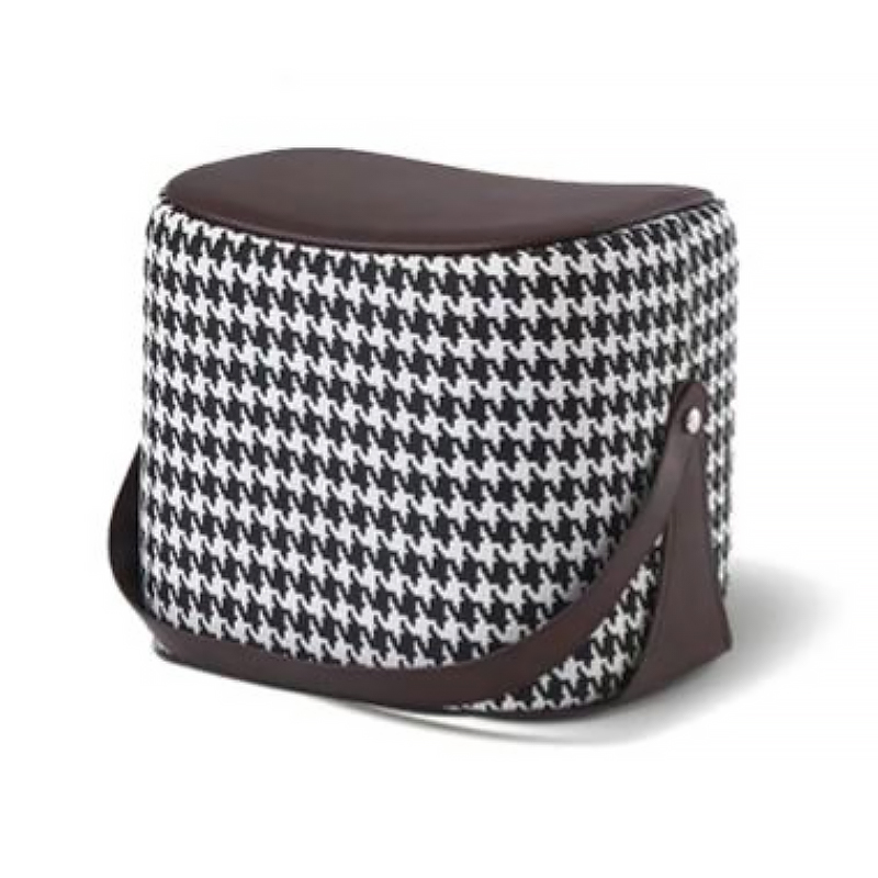 Пуф Langtry Pouf Black & White Коричневый Черно-белый в Челябинске | Loft Concept 