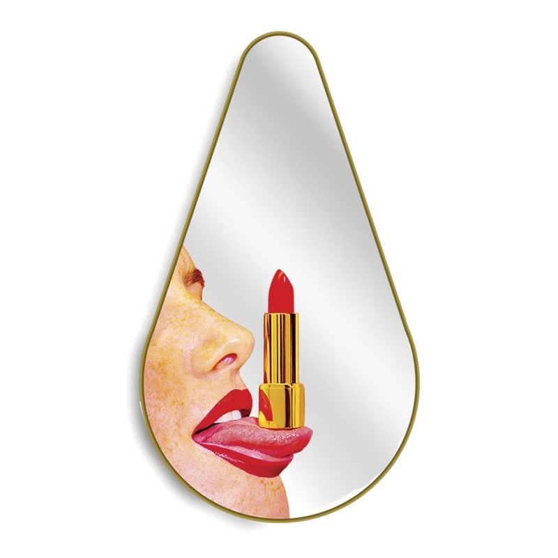 Зеркало Seletti Pear Tongue Золотой Зеркало Seletti Pear Tongue Золотой в Челябинске | Loft Concept