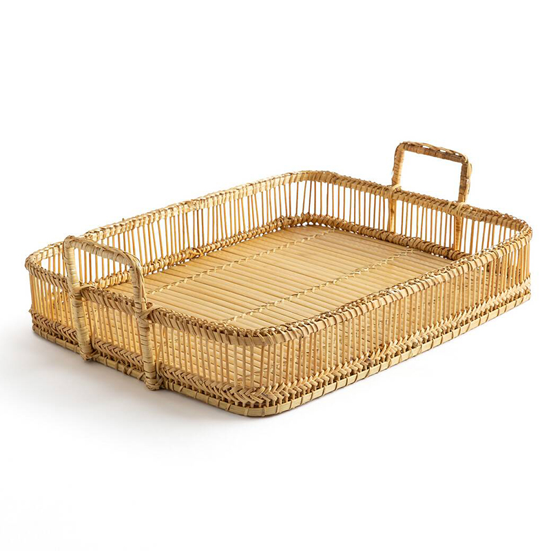 Поднос Wicker Bamboo Rattan Бежевый Поднос Wicker Bamboo Rattan Бежевый в Челябинске | Loft Concept
