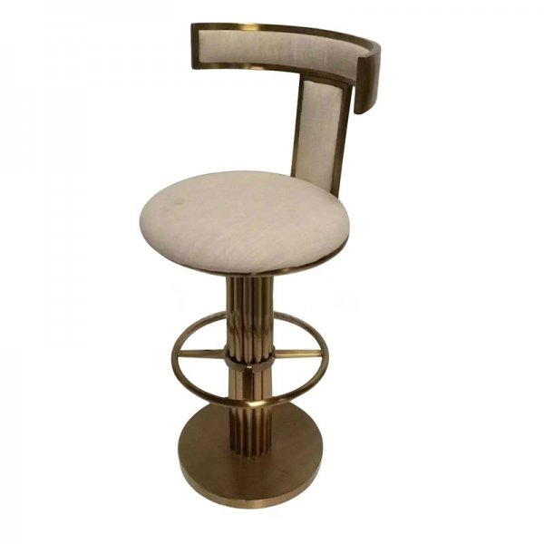 Барный стул Kelly Wearstler Marmont Bar Stool ivory ( слоновая кость ) Латунь Барный стул Kelly Wearstler Marmont Bar Stool ivory ( слоновая кость ) Латунь в Челябинске | Loft Concept