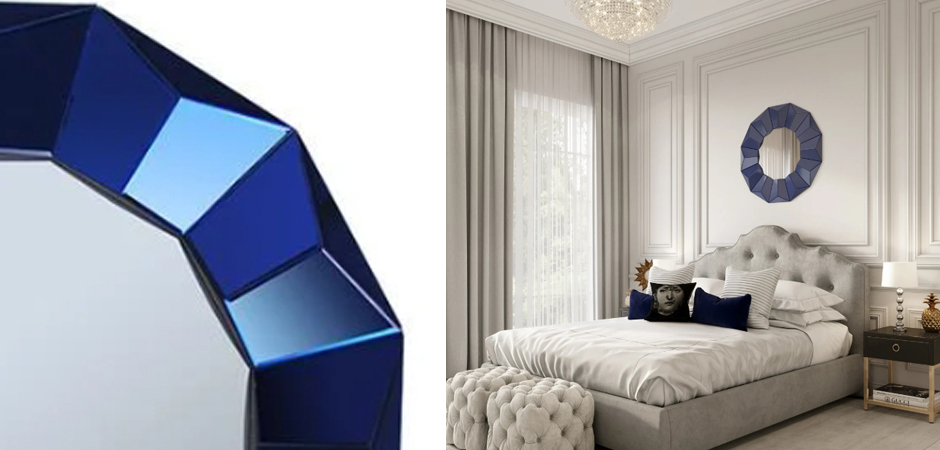 Зеркало Blue Wall Mirror Зеркало Blue Wall Mirror - Loft-Concept в Челябинске