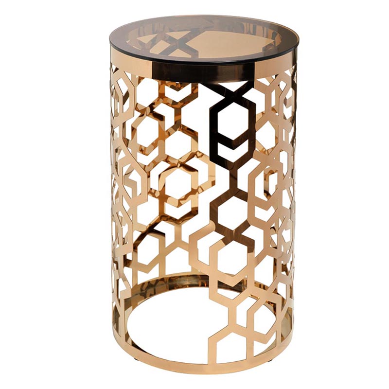 Подставка Yen Geometry pink gold cylinder 70 Глянцевое золото Подставка Yen Geometry pink gold cylinder 70 Глянцевое золото в Челябинске | Loft Concept