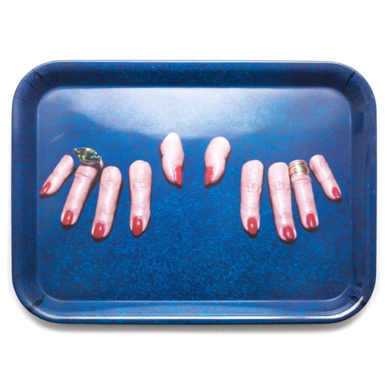 Поднос Seletti Tray Fingers Синий Поднос Seletti Tray Fingers Синий в Челябинске | Loft Concept