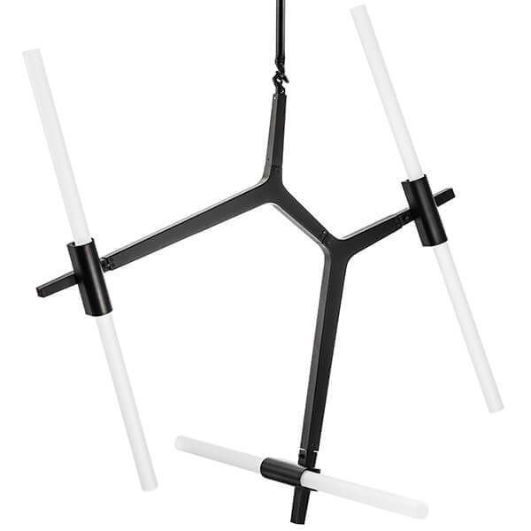 Люстра Агнес Chandelier Black 6 Белый Черный Люстра Агнес Chandelier Black 6 Белый Черный в Челябинске | Loft Concept