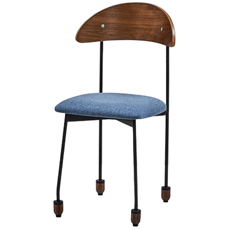 Стул Comhall Stool Коричневый Черный Светло-синий Стул Comhall Stool Коричневый Черный Светло-синий в Челябинске | Loft Concept