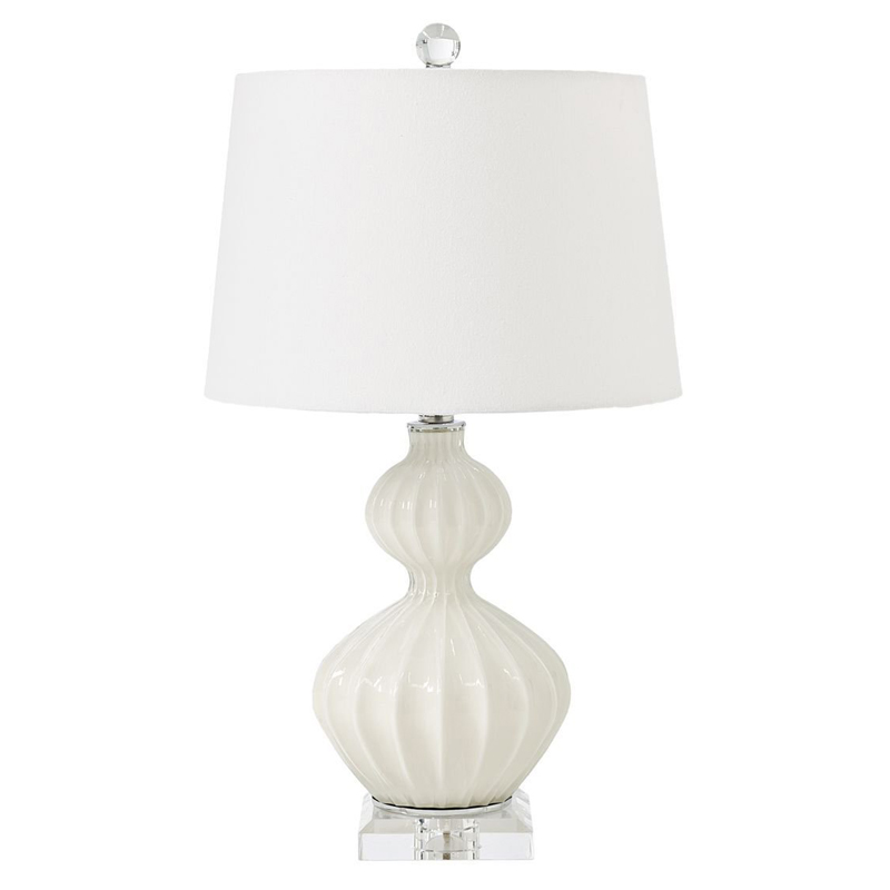 Настольная лампа Loraine White Table lamp Белый Настольная лампа Loraine White Table lamp Белый в Челябинске | Loft Concept