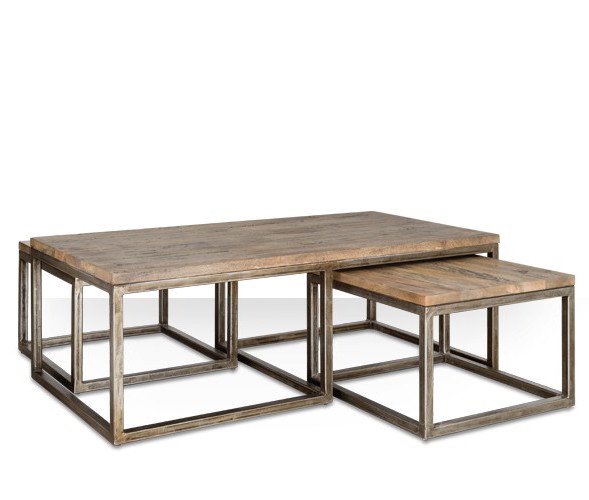 Журнальный стол Industrial Metal Rust Triple Table Журнальный стол Industrial Metal Rust Triple Table в Челябинске | Loft Concept