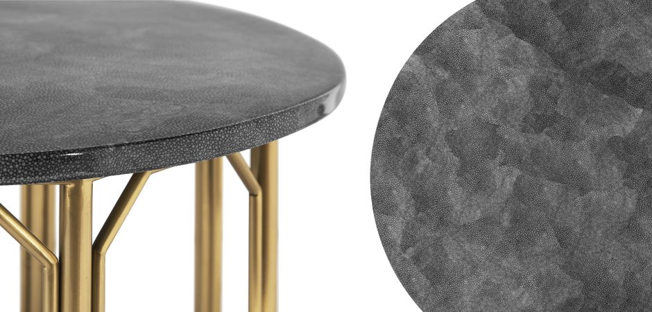 Приставной стол Stingray Skin Round Table Приставной стол Stingray Skin Round Table - Loft-Concept в Челябинске