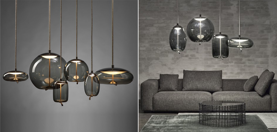Подвесной светильник KNOT Small Gray glass Подвесной светильник KNOT Small Gray glass - Loft-Concept в Челябинске