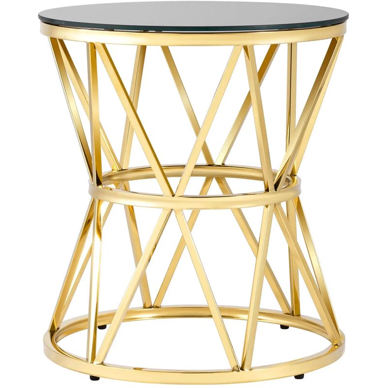 Стол приставной Beranger Collection Gold Глянцевое золото Черный Стол приставной Beranger Collection Gold Глянцевое золото Черный в Челябинске | Loft Concept