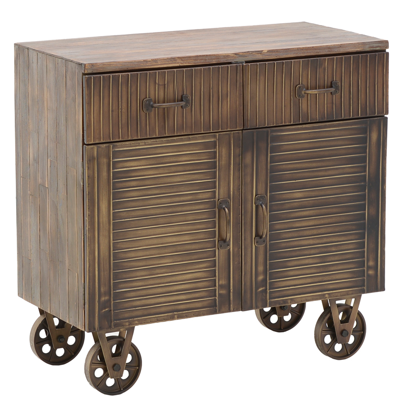 Комод в стиле Лофт на колёсах Mojens Loft Chest of Drawers Темная бронза Коричневый винтаж Комод в стиле Лофт на колёсах Mojens Loft Chest of Drawers Темная бронза Коричневый винтаж в Челябинске | Loft Concept